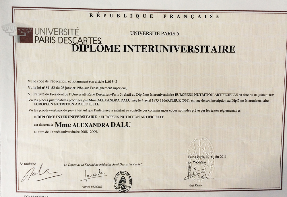 diplome universitaire paris 5 medecine